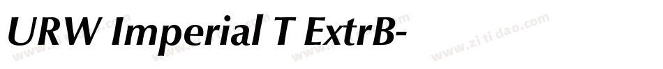 URW Imperial T ExtrB字体转换